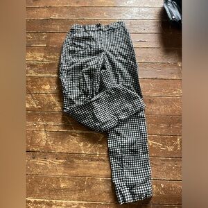 Black and white checkered pants